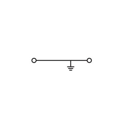 Złączka 2-przewodowa PE 2,5mm2 żółto-zielona 870-917 /100szt./ WAGO (870-917)