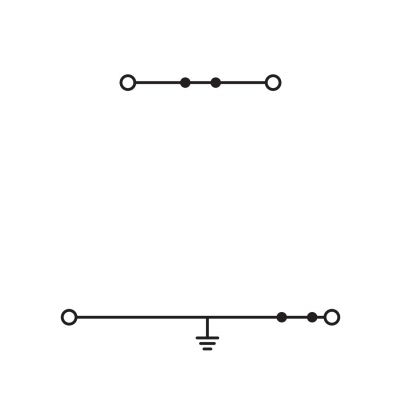 Złączka dwupiętrowa 4-przewodowa PE / N 2,5mm2 szara 870-517 /50szt./ WAGO (870-517)