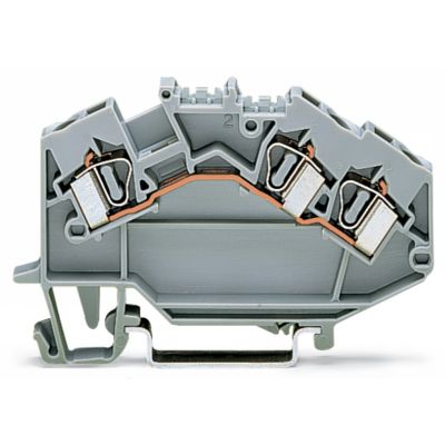 3-przewodowa złączka przelotowa 4mm2 szara /50szt./ WAGO (781-631)