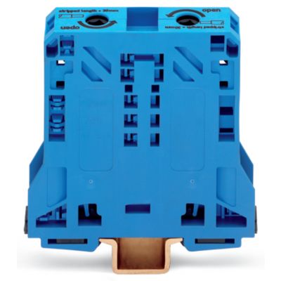 2-przewodowa złączka przelotowa 50mm niebieska /5szt./ WAGO (285-154)