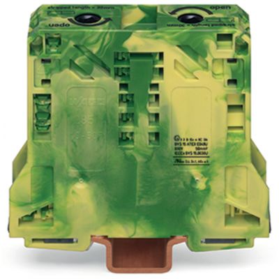 2-przewodowa złączka PE 50mm żółto-zielona /5szt./ WAGO (285-157/999-950)