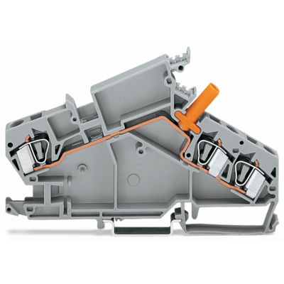 3-przewodowa złączka przelotowa 6mm2 szara /20szt./ WAGO (282-866)