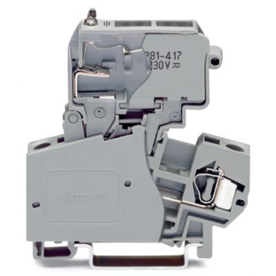 Złączka bezpiecznikowa 10mm szara 281-613/281-417 /50szt./ WAGO (281-613/281-417)