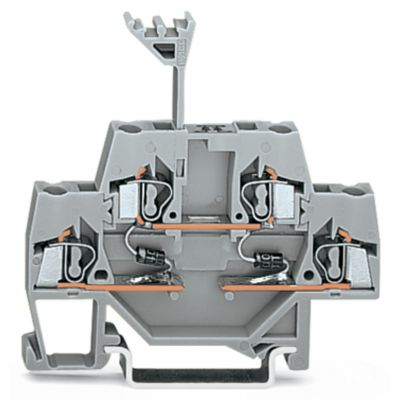 Złączka szynowa 2-piętrowa diodowa 2,5mm2 szara 280-941/281-489 /50szt./ WAGO (280-941/281-489)