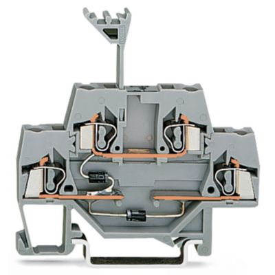 Złączka diodowa 2-piętrowa 2,5mm2 szara 280-941/281-491 /50szt./ WAGO (280-941/281-491)