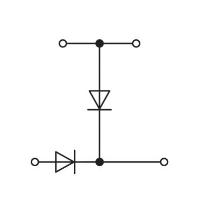 Złączka do zabudowy elementów 2-piętrowe szara /50szt./ WAGO (280-941/281-492)