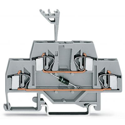 Dwupiętrowa złączka diodowa 4mm2 281-633/281-411 /50szt./ WAGO (281-633/281-411)