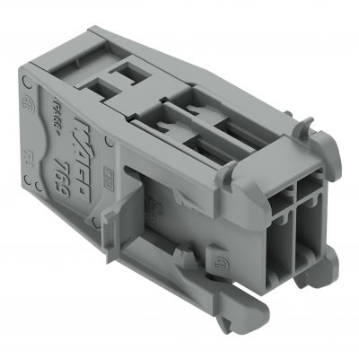 Wtyk 1-przewodowy CAGE CLAMP szara /15szt./ WAGO (769-613/005-000)