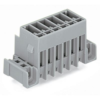 Wtyk X-COM 6-biegunowy szary raster 5mm 769-636/003-000 /25szt./ WAGO (769-636/003-000)
