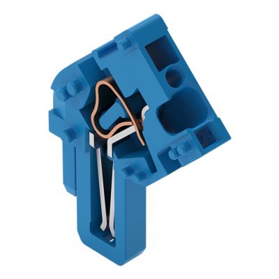 Moduł wewnętrzny 1-przewodowe gniazdo konstrukcja kątowa CAGE CLAMP 4mm2 niebieski /250szt./ WAGO (769-513/000-006)