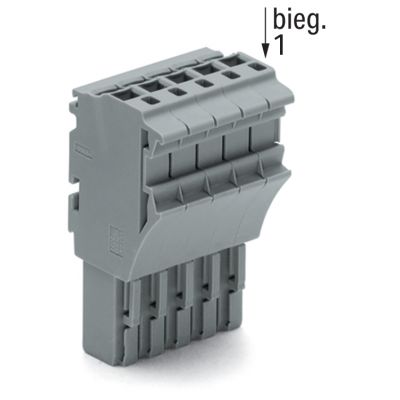 1-przewodowe gniazdo Push-in CAGE CLAMP żółto-zielony /50szt./ WAGO (2022-105/000-016)