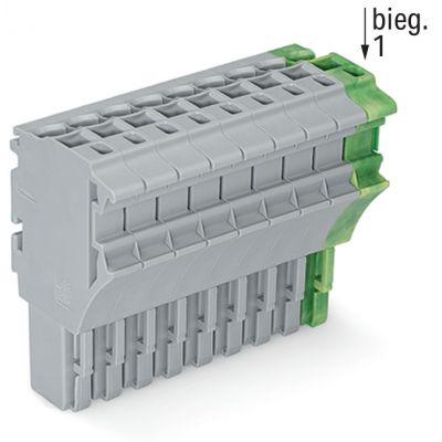 1-przewodowe gniazdo Push-in CAGE CLAMP szary/żółto-zielony /25szt./ WAGO (2022-110/000-036)