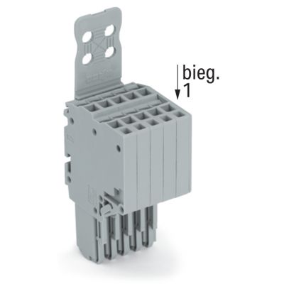 2-przewodowe gniazdo Push-in CAGE CLAMP szara /25szt./ WAGO (2020-210/135-000)