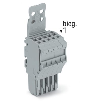 1-przewodowe gniazdo Push-in CAGE CLAMP szara /50szt./ WAGO (2020-105/143-000)