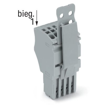 1-przewodowe gniazdo Push-in CAGE CLAMP szara /25szt./ WAGO (2020-109/144-000)