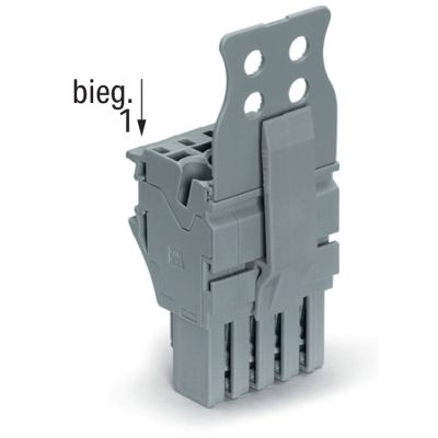 1-przewodowe gniazdo Push-in CAGE CLAMP szara /25szt./ WAGO (2022-108/145-000)