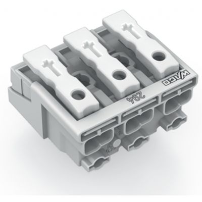 Złączka zasilająca 3-biegunowa bez stopek bez styku PE 294-4003 /25szt./ WAGO (294-4003)