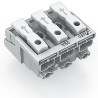 Złączka zasilająca 3-biegunowa ze stopkąmi bez styku PE 294-5003 /500szt./ WAGO (294-5003)