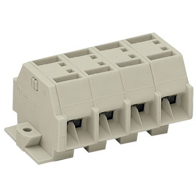 Listwa zaciskowa 4-przewod. Ex 4mm2 4-torowa jasnoszara mocowanie śrubowe 262-234 /100szt./ WAGO (262-234)