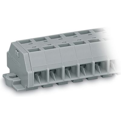 Listwa zaciskowa 4-przewodowa 1,5mm2 12-torowa szara stopki montażowe 260-262 /25szt./ WAGO (260-262)