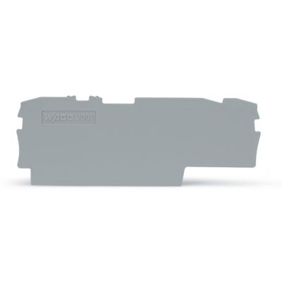 Ścianka końcowa/wewnętrzna gr. 1mm szara /25szt./ WAGO (2002-1791)