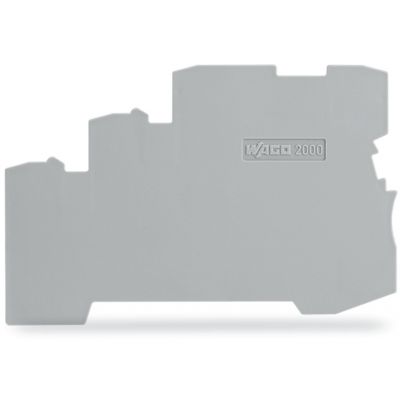 Ścianka końcowa szara TOPJOBS wewnętrzna do złączek 3-przewodowych 2000-5391 /25szt./ WAGO (2000-5391)