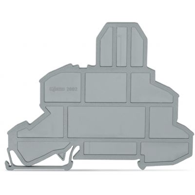 Ścianka końcowa do złączek bezpiecznikow gr. 2mm szara /25szt./ WAGO (2002-1091)