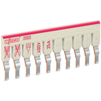 Mostki omijające z izolacją 10-tor. jasnoszare /25szt./ WAGO (2002-480)