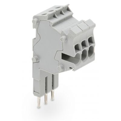 Modularny wielowtyk TOPJOBs do montażu zatrzaskowego do otworów na mostek szary /25szt./ WAGO (2001-552)