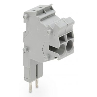 Modularny wielowtyk TOPJOBs do montażu zatrzaskowego do otworów na mostek szary /25szt./ WAGO (2002-552)