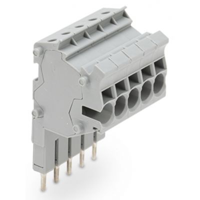 Modularny wielowtyk TOPJOBs do montażu zatrzaskowego do otworów na mostek szary /10szt./ WAGO (2002-555)