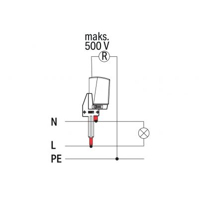 Adapter pomiarowy N/L piętrowa złączka instalacyjna 2003-6641 do pionowego kanału pomiarowego /25szt./ WAGO (2003-499)