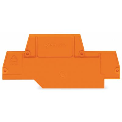 Ścianka końcowa/wewnętrzna gr. 2mm pomarańczowa /25szt./ WAGO (279-519)