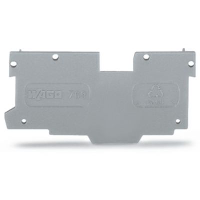 Ścianka końcowa/wewnętrzna gr. 1,1mm szara /25szt./ WAGO (769-305)