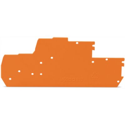 Ścianka końcowa/wewnętrzna gr. 1mm pomarańczowa /25szt./ WAGO (870-1149)