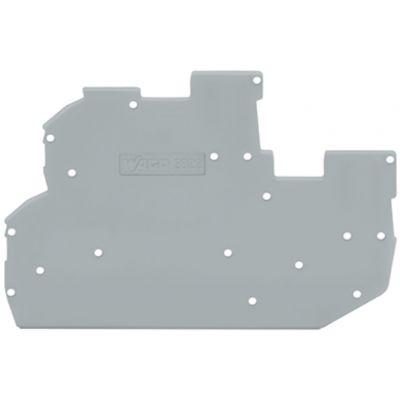 Ścianka końcowa/wewnętrzna gr. 1mm szara /25szt./ WAGO (2022-2291)