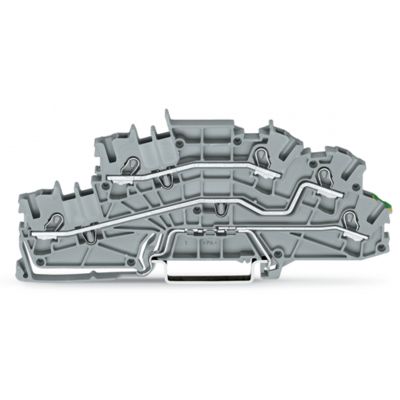 Piętrowa złączka instalacyjna z otworem montażowym 2,5mm2 szara /50szt./ WAGO (2003-6645)