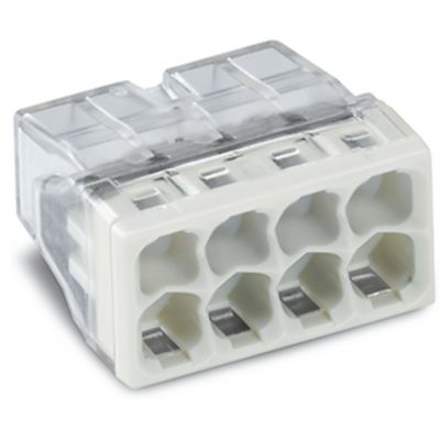 Szybkozłączka 8x 0,5-2,5mm2 transparentna/jasnoszara 2273-208 /50szt./ WAGO (2273-208)