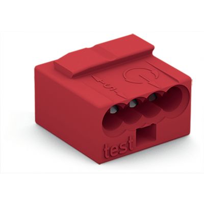 Złączka 4x 0,6-0,8mm2 czerwony 243-804 /100szt./ WAGO (243-804)