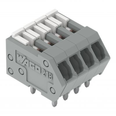 Złączka do płytek drukowanych suwak 0,5mm2 RM 2,5mm 13-bieg pomarańczowa /35szt./ WAGO (218-113/000-012)