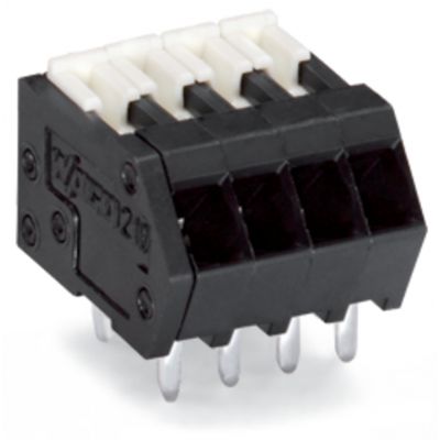 Złączka THR do płytek drukowanych suwak 0,5mm2 RM 2,54mm 5-bieg czarny /100szt./ WAGO (218-505/000-604)