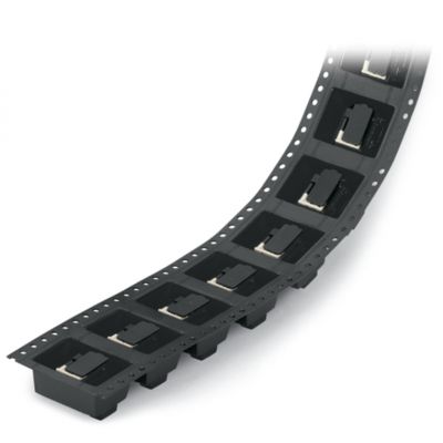 Złączka THR do płytek drukowanych suwak 0,5mm2 RM 2,54mm 2-bieg czarny /250szt./ WAGO (218-502/000-604/997-403)