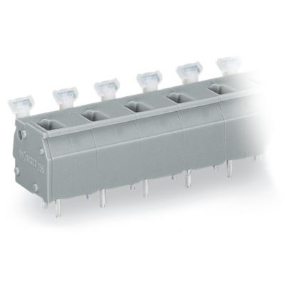Listwa zaciskowa do płytek drukowanych 8-biegunowa szara raster 10/10,16mm 255-608 /15szt./ WAGO (255-608)