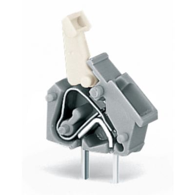 Modularna złączka do płytek drukowanych przycisk 2,5mm2 RM 5/5,08mm 1-bieg szara /100szt./ WAGO (256-401)
