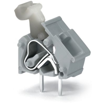 Modularna złączka do płytek drukowanych przycisk 2,5mm2 RM 7,5/7,62mm 1-bieg pomarańczowa /100szt./ WAGO (256-856)