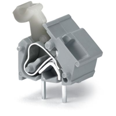 Modularna złączka do płytek drukowanych przycisk 2,5mm2 RM 10/10,16mm 1-bieg ciemnoszary /100szt./ WAGO (256-862)