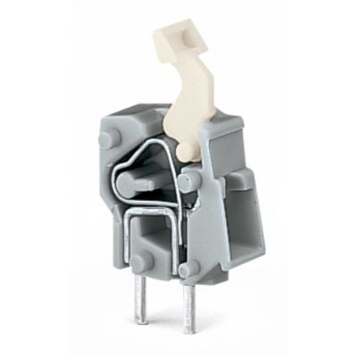Modularna złączka do płytek drukowanych przycisk 2,5mm2 RM 5/5,08mm 1-bieg szara /100szt./ WAGO (257-451)