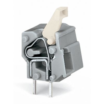 Modularna złączka do płytek drukowanych przycisk 2,5mm2 RM 10/10,16mm 1-bieg czerwona /100szt./ WAGO (257-760)