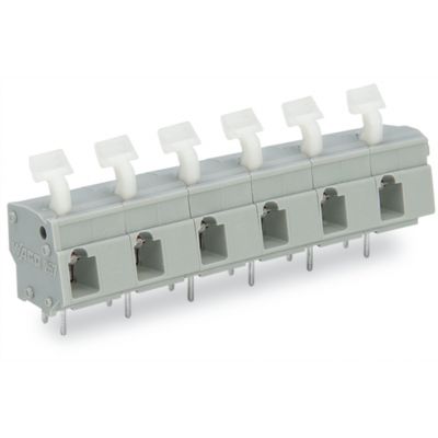 Złączka do płytek drukowanych przycisk 2,5mm2 RM 10/10,16mm 10-bieg szara /10szt./ WAGO (257-660)