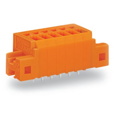 Złączka do płytek drukowanych 1,5mm2 RM 3,81mm 10-bieg pomarańczowa /20szt./ WAGO (739-340/001-000)